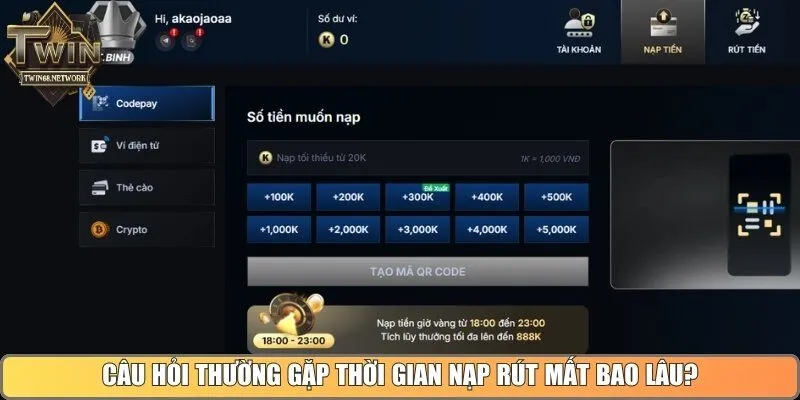 Câu hỏi thường gặp về thời gian nạp và rút tiền trên hệ thống mất bao lâu?