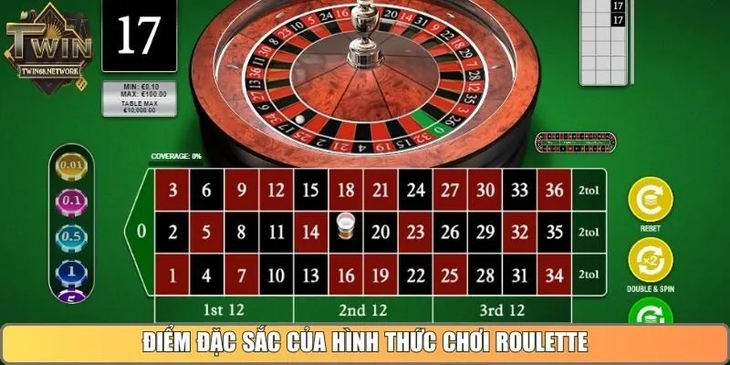 Điểm đặc sắc của hình thức chơi roulette